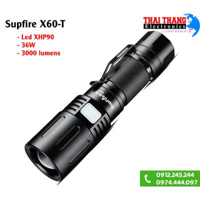 Đèn pin siêu sáng Supfire X60-T