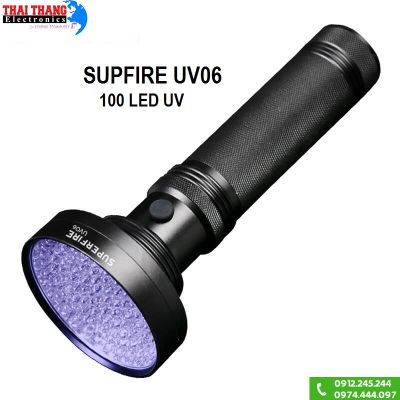Đèn pin cực tím UV06 100 Led UV 395nm