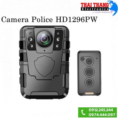Camera mini đeo vai ghi hình nghiệp vụ cho Cảnh Sát, An Ninh Police HD1296PW