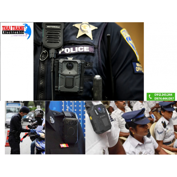 Camera mini đeo vai ghi hình nghiệp vụ cho Cảnh Sát, An Ninh Police HD1296PW